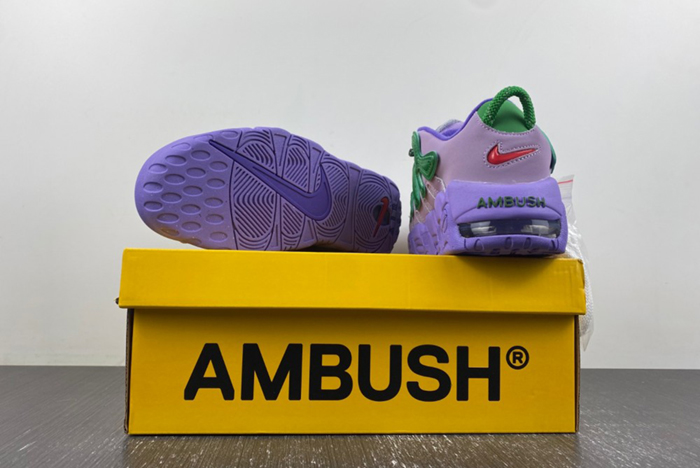 Detailed Look at the AMBUSH x Nike Air More Uptempo Low