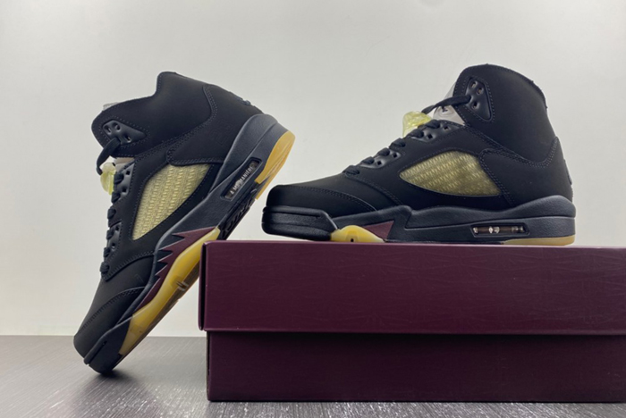 A Ma Maniére x Air Jordan 5 “Black yellow”