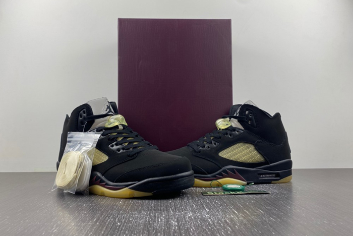 A Ma Maniére x Air Jordan 5 “Black yellow”