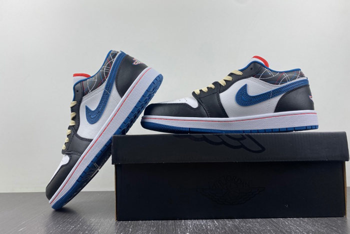 Air Jordan 1 Low SE black white blue