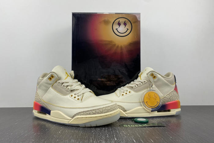 J Balvin x Air Jordan 3 sunset FN0344-901
