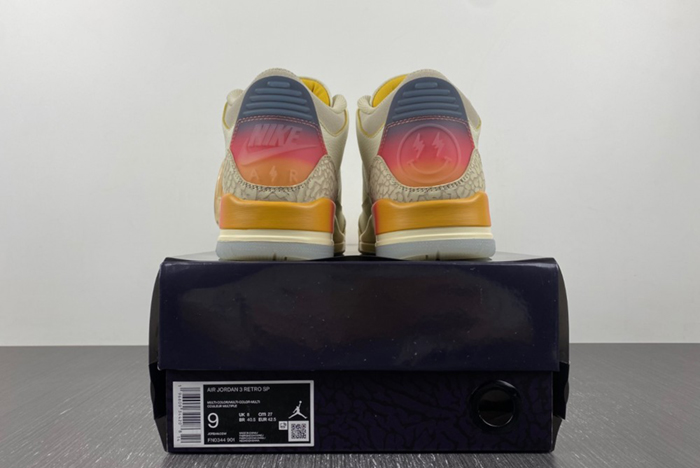 J Balvin x Air Jordan 3 sunset FN0344-901