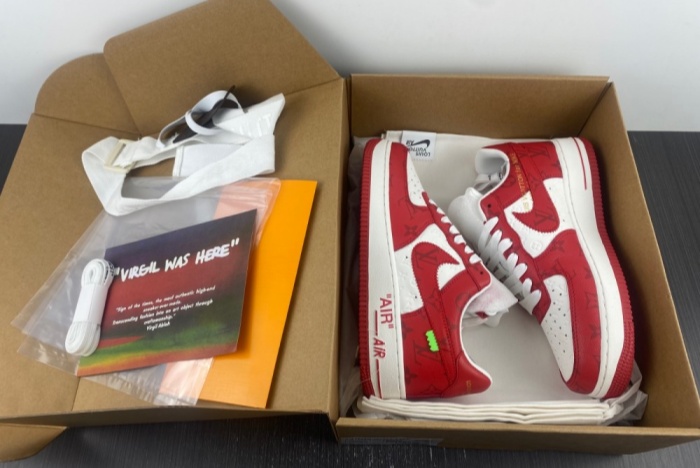 NIKE Air Force x 1 LV Red