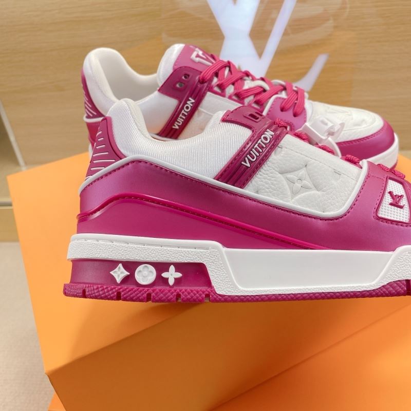 L&&V Trainer Low White Fuchsia