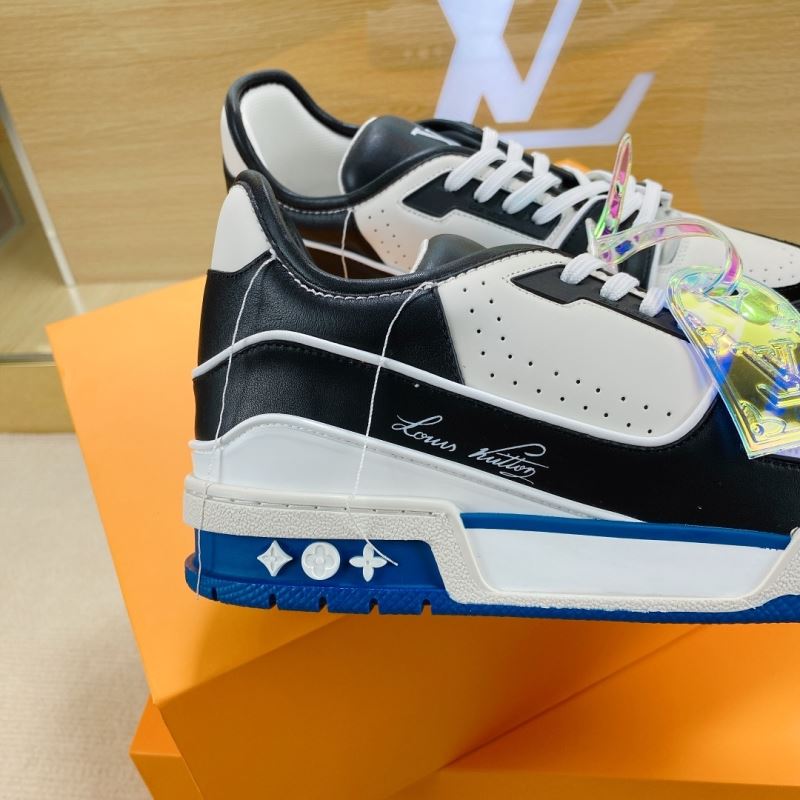 L&&V SS21 Upcycled Trainer Black/White/Blue