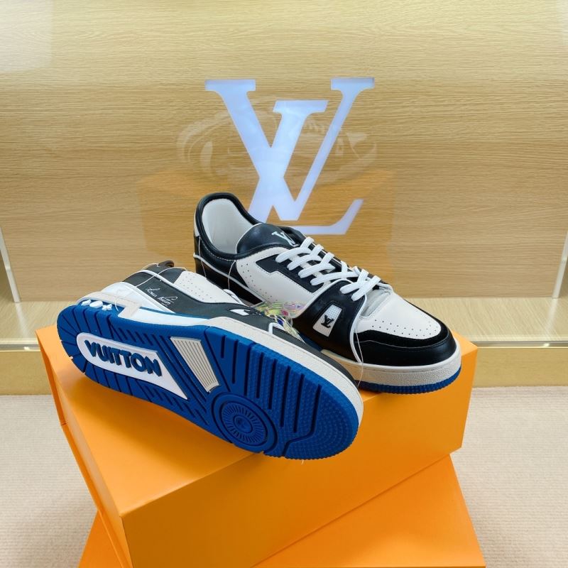 L&&V SS21 Upcycled Trainer Black/White/Blue