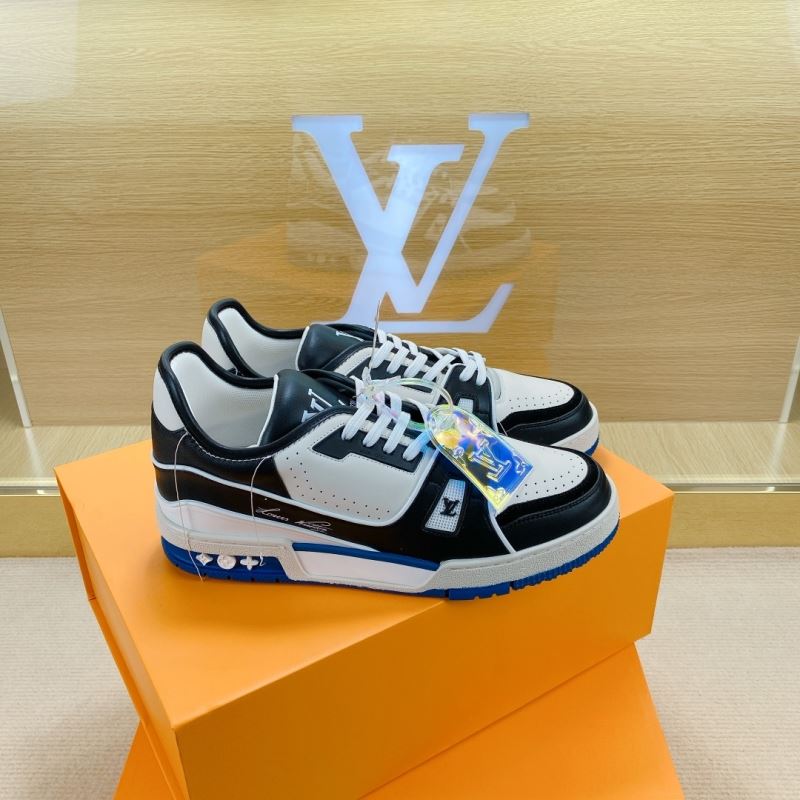 L&&V SS21 Upcycled Trainer Black/White/Blue