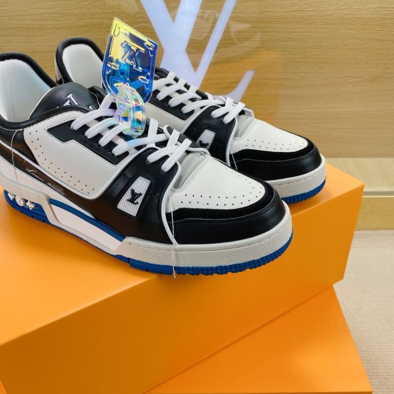 L&&V SS21 Upcycled Trainer Black/White/Blue