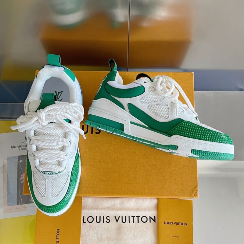 L&&V Skate Sneaker White green