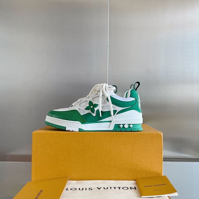 L&&V Skate Sneaker White green