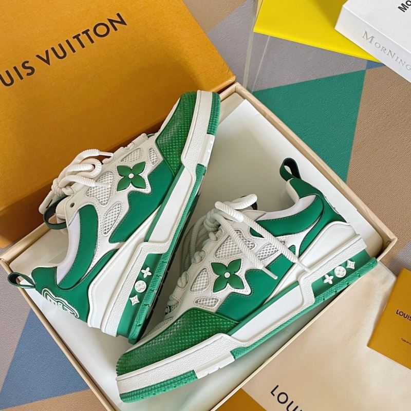 L&&V Skate Sneaker White green