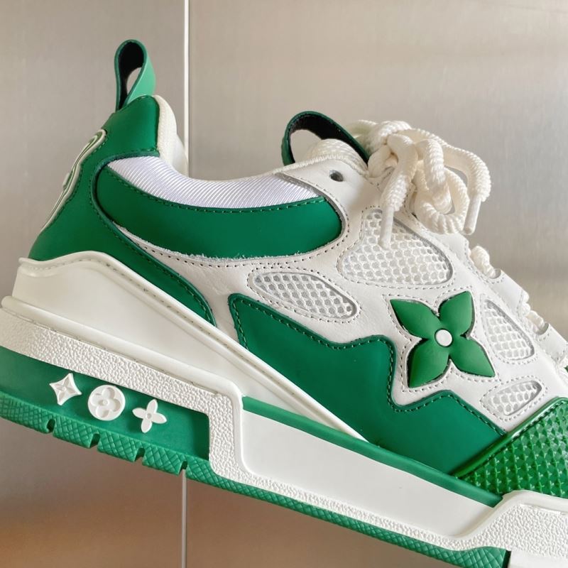 L&&V Skate Sneaker White green