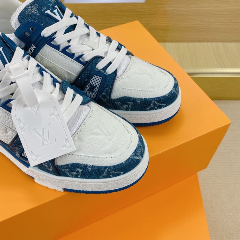 L&&V Trainer Monogram White Blue