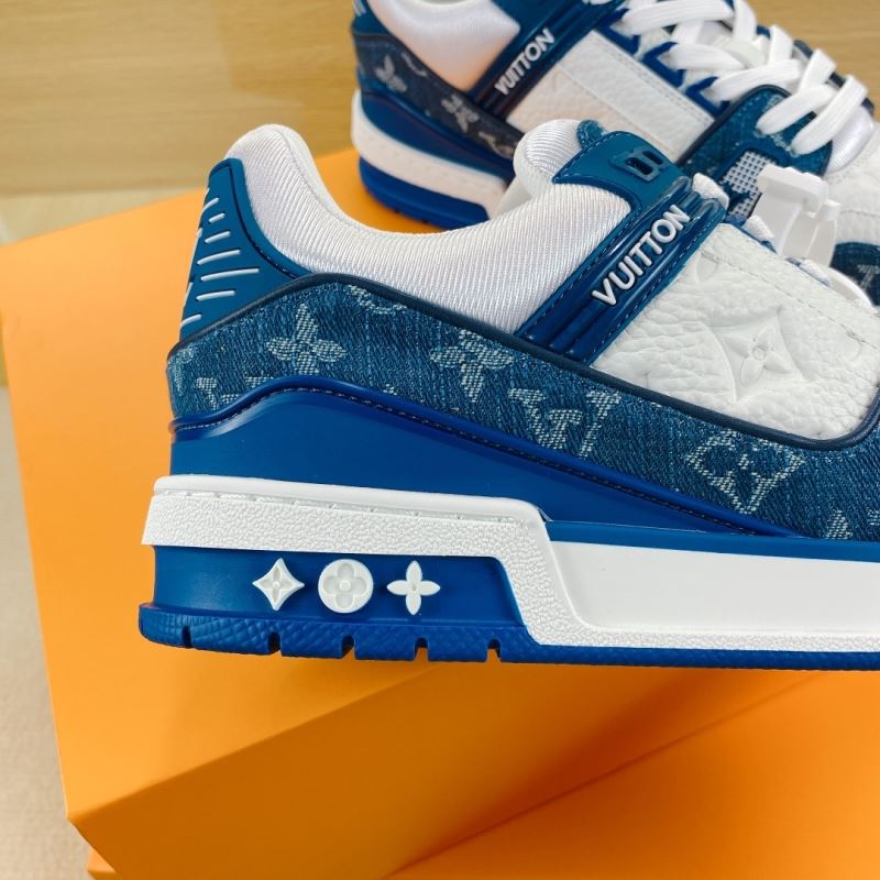 L&&V Trainer Monogram White Blue