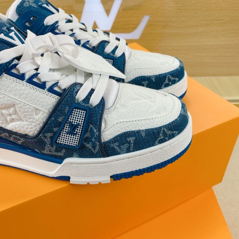 L&&V Trainer Monogram White Blue