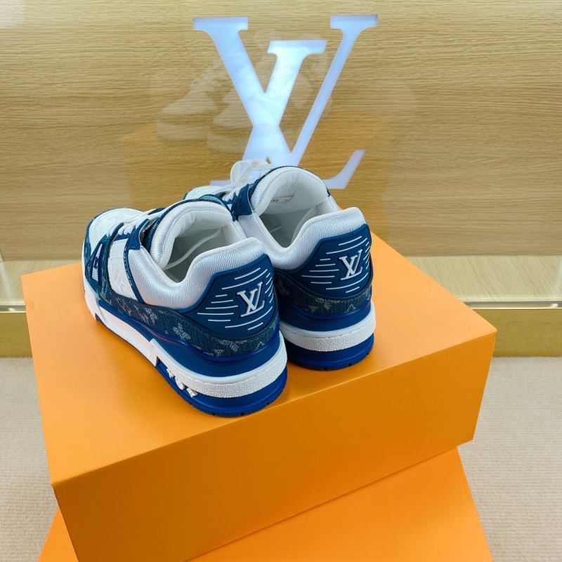 L&&V Trainer Monogram White Blue
