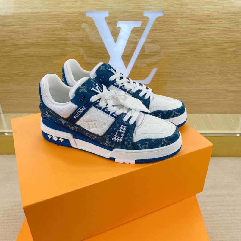 L&&V Trainer Monogram White Blue