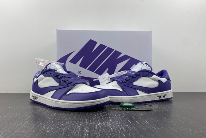 OFF-WHITE x Travis Scott x Air Jordan 1 OW Purple