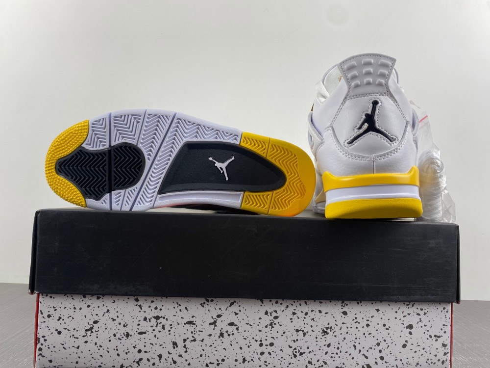 Air Jordan 4 WMNS “VividSulfur”AQ9129-101 white