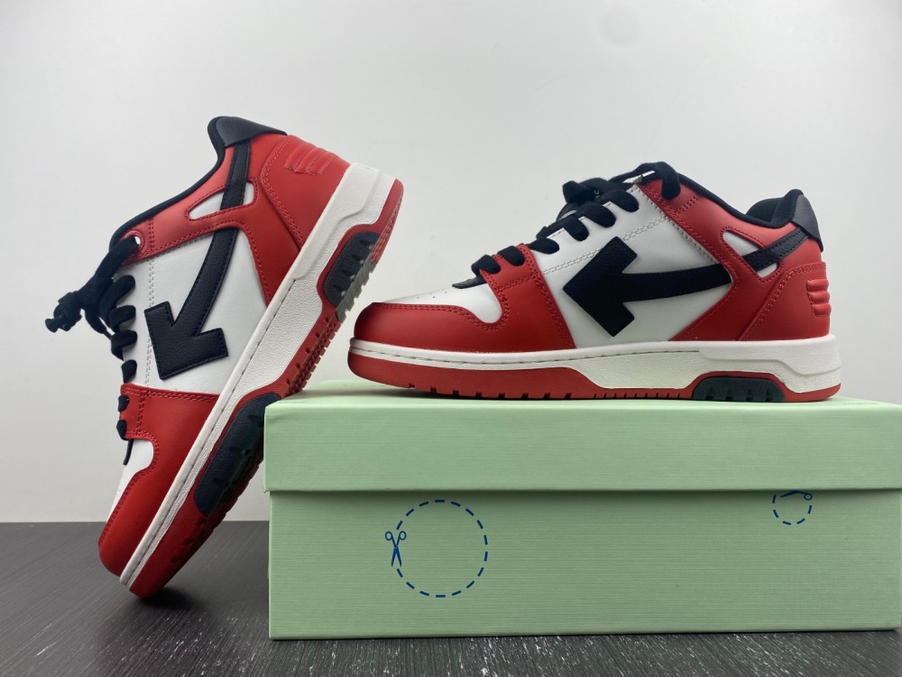 OFF-WHITE Out Of Office H red black