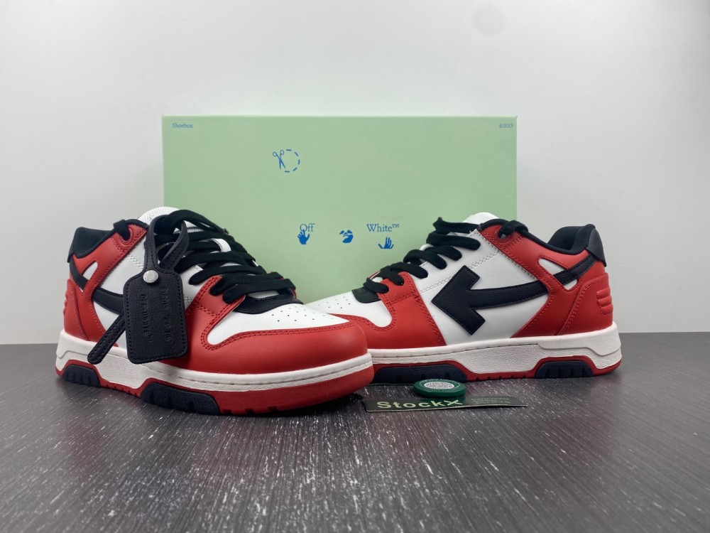 OFF-WHITE Out Of Office H red black