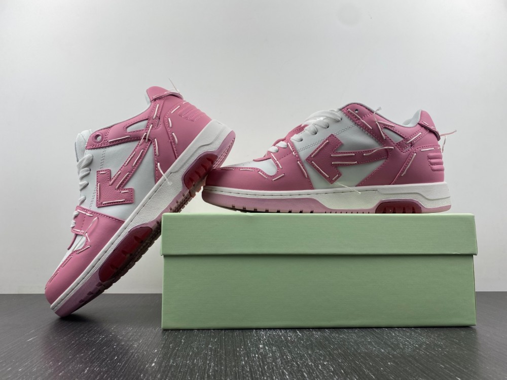 OFF-WHITE Out Of Office H white pink