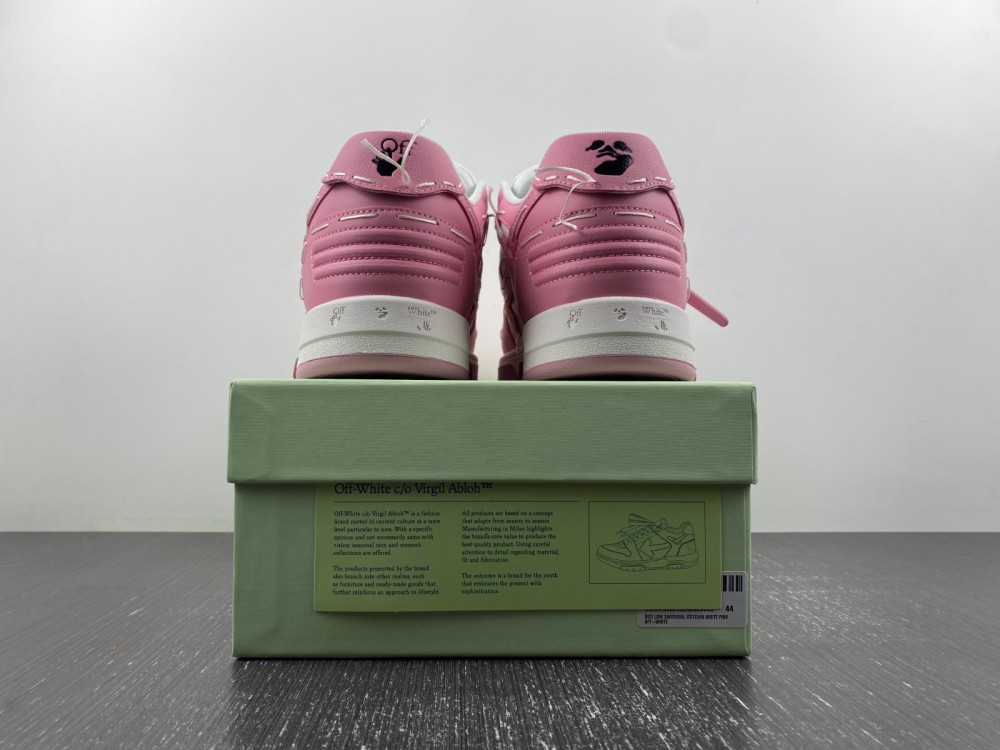 OFF-WHITE Out Of Office H white pink
