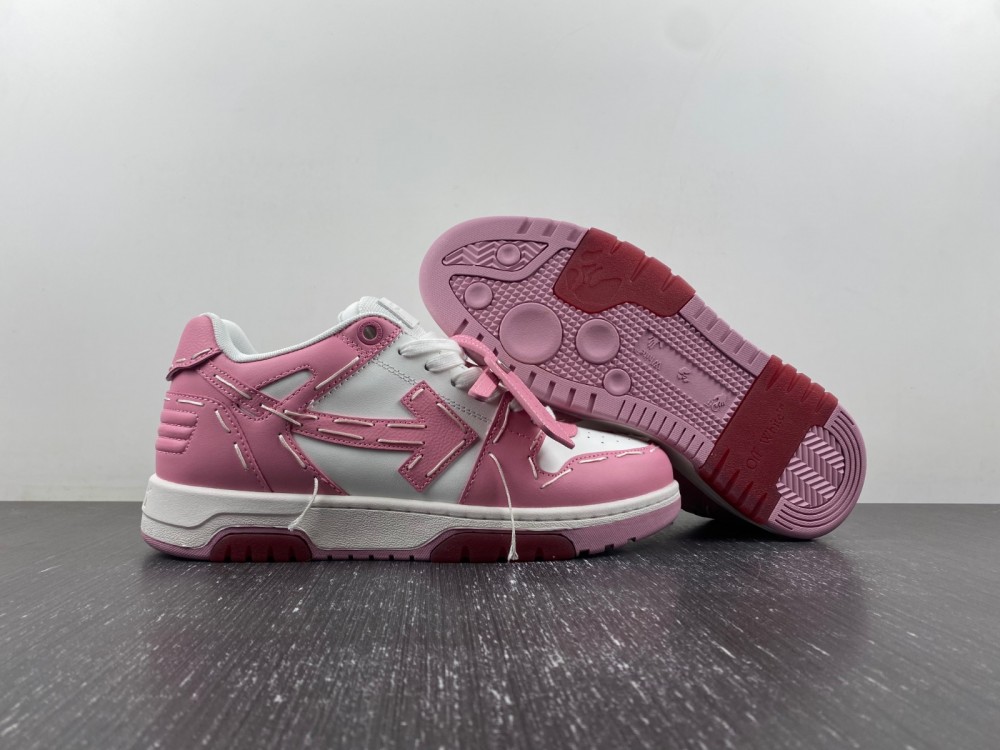 OFF-WHITE Out Of Office H white pink