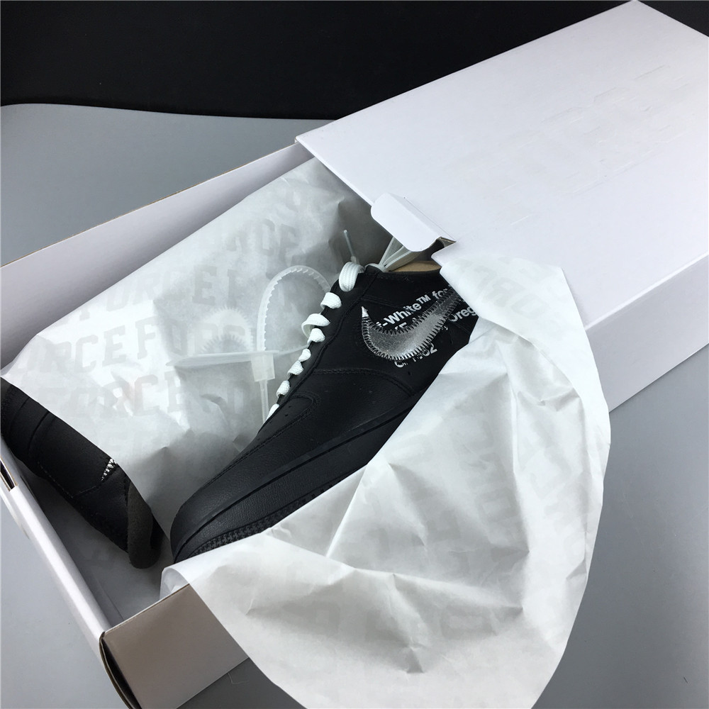 AV5210-001 Off-White Nike Air Force 1 Black
