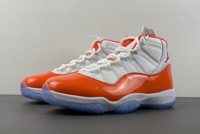 Air Jordan 11 white orange
