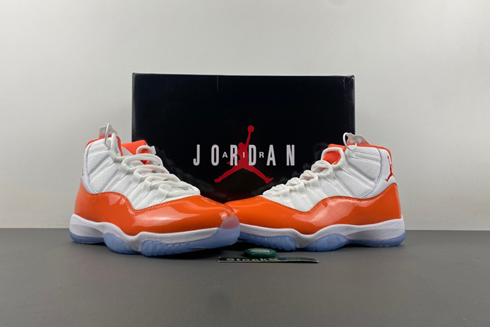 Air Jordan 11 white orange