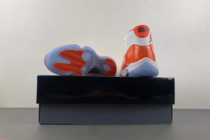 Air Jordan 11 white orange