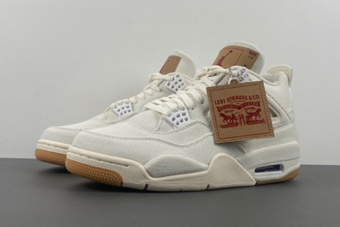 Levi’s x Air Jordan 4 “White”