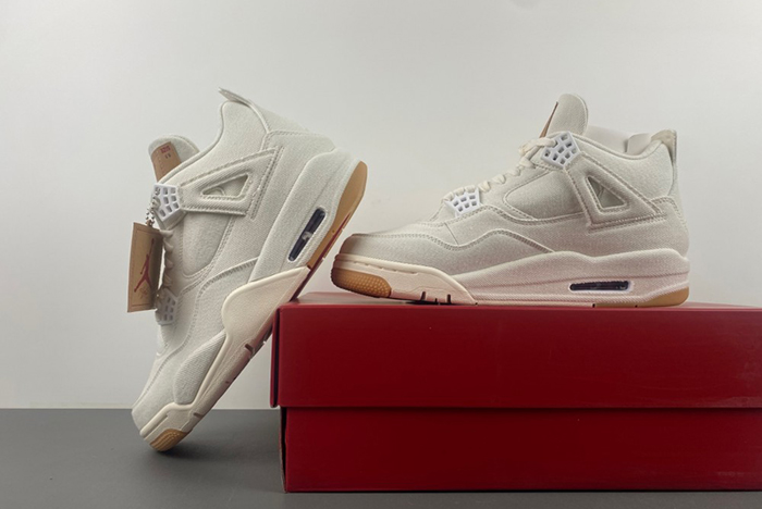 Levi’s x Air Jordan 4 “White”