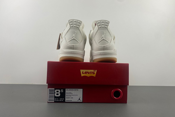 Levi’s x Air Jordan 4 “White”