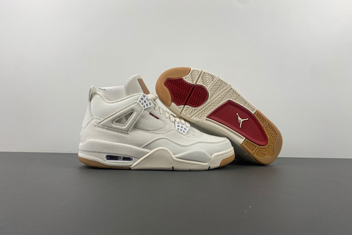Levi’s x Air Jordan 4 “White”