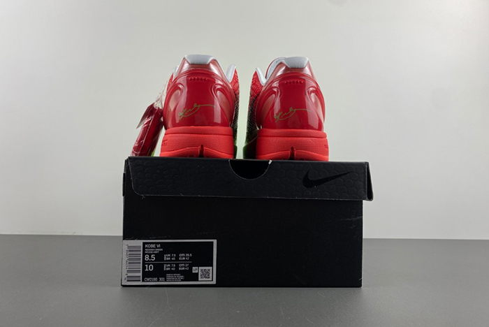 Kobe 6 Protro Green and red CW2190-301