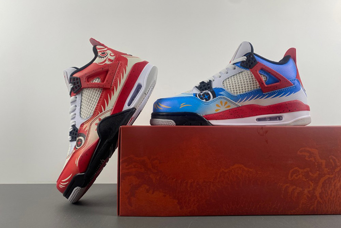 Air Jordan 4 white red blue DH6927-161